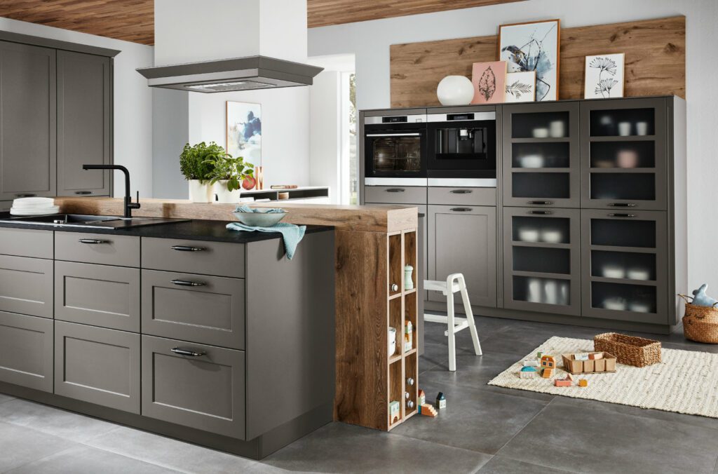Nobilia Grey Country Style Shaker Kitchen 1 | Kutchenhaus, Lutterworth